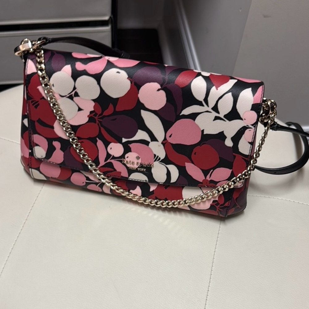 New Kate Spade Laurel Way Greer Crossbody Saffiano Floral Multi